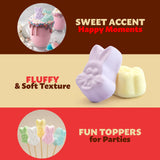 Easter Candy Mix | 24-Ounce Bag | Fruit Marshmallow Bunnies, Blue Raspberry & Strawberry Gummy Candy | Pastel Colored Easter Treats for Baskets
