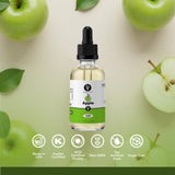 Dolce Flav Apple Extract - 1 Gallon Oil-Soluble Kosher, Sugar-Free, Concentrated Crisp Apple Flavoring for Baking, Chocolates & Desserts