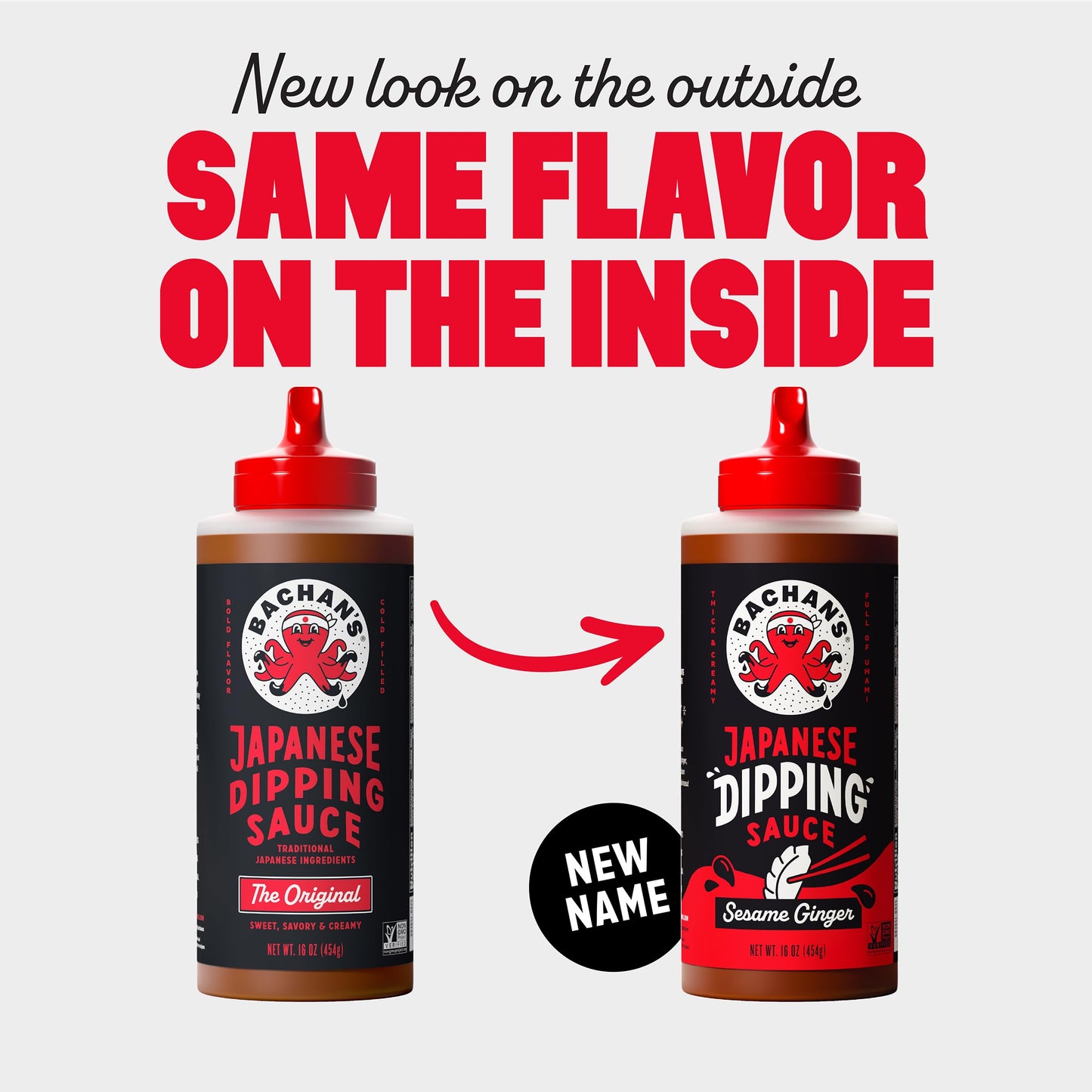 Bachan's Japanese Dipping Sauce - Sesame Ginger, 16 Oz Bottle, Cold-Filled, Non GMO, No Preservatives, No Nut, Non Dairy, Vegan and BPA free. Dipping