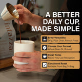 Intazza Ethiopia Single Origin Whole Bean Coffee, Medium Roast With Strawberry Notes With Cocoa And Honey, Coffee Whole Bean For Drip, Pour Over