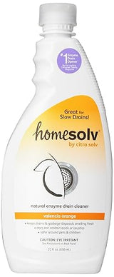 Homesolv Enzyme Drain Cleaner and Deodorizer - Breaks Down Grease Build Up, Eliminating Odors and Smells, Septic Safe, Non-Caustic Sink Drain