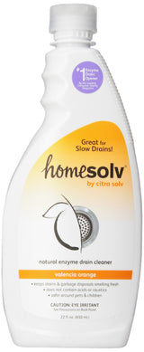 Homesolv Enzyme Drain Cleaner and Deodorizer - Breaks Down Grease Build Up, Eliminating Odors and Smells, Septic Safe, Non-Caustic Sink Drain