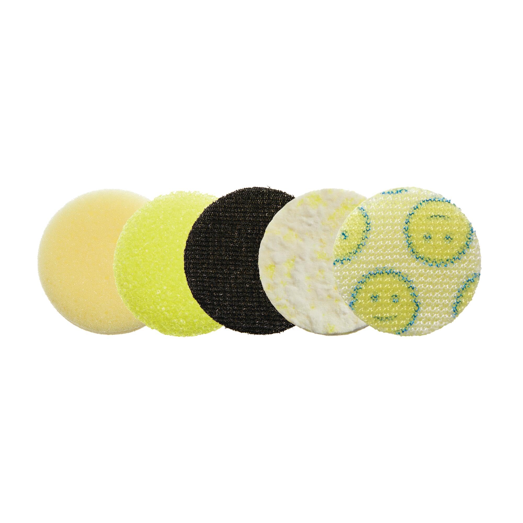 Dremel Versa 5-Pack Scrub Daddy Cleaning Sponge Pads, Variety Pack for Multi-Surface Cleaning, for use in Kitchen, Household and Bathroom - Compatible