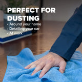 Pinnacle Mercantile Microfiber Cleaning Cloths Extra Large 16x16in Pack of 48 Highly Absorbent Lint Free Streak Free Non-Abrasive Clean Wet or Dry
