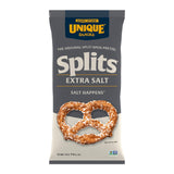 Unique Snacks Extra Salt Splits Pretzels, Original Split-Open Pretzels, Delicious Homestyle Baked Snack Bag, OU Kosher, and Non-GMO Food, No