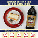 Goodman's Pure Vanilla Extract - Gluten-Free, Non-GMO, Kosher, Low Carb & Low Calorie - Madagascar Bourbon Vanilla Extract Ideal for Baking, Cooking