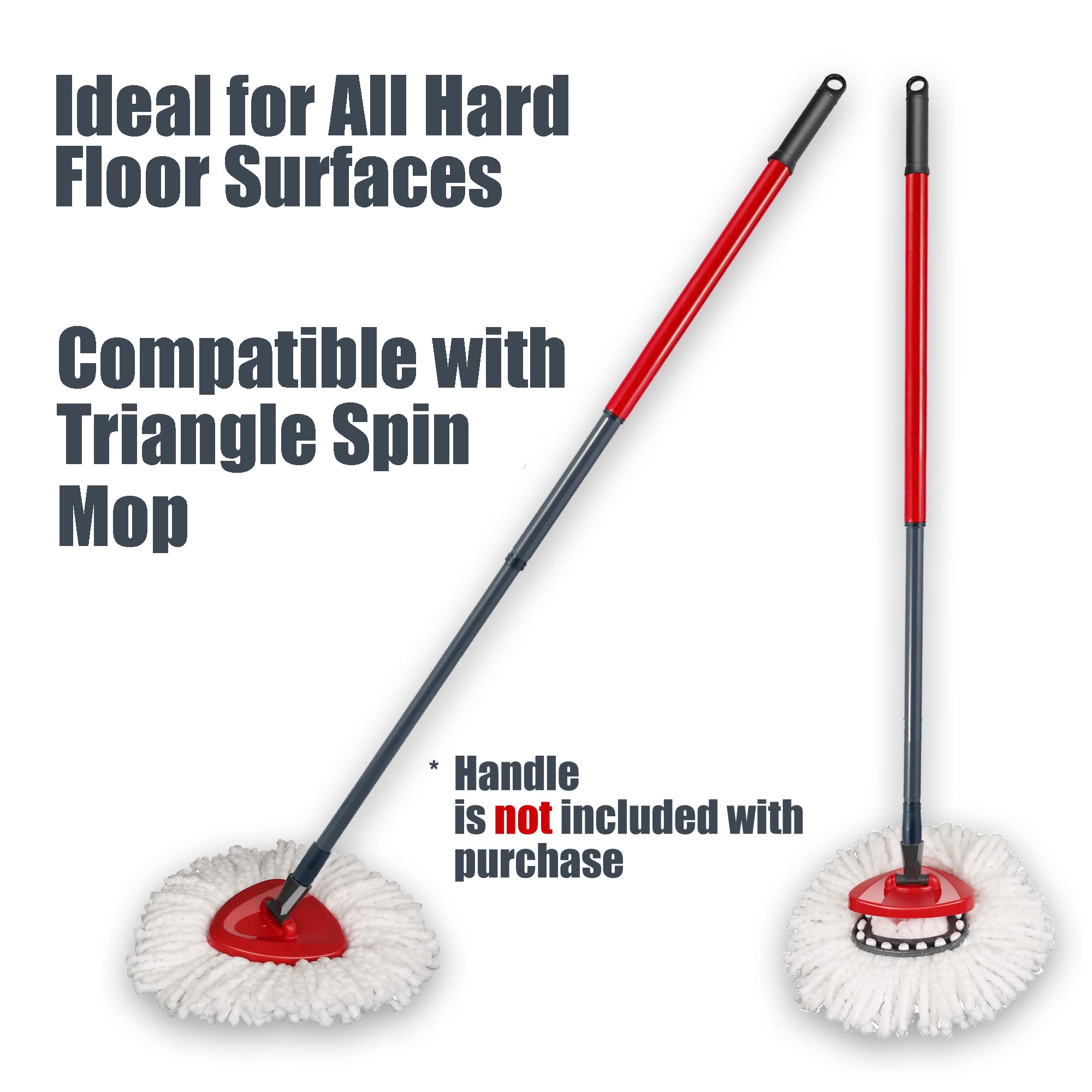 homsis 6+1 Pack Mop Head Replacement Compatible with O Ceda EasyWring Spin Mop Replace Refills for Ocedar, Deep Cleaning Machine Washable