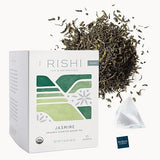 Rishi Tea Jasmine Green Tea - Organic Sachet Tea Bags, Caffeinated Scented Chinese Green Tea with Floral Aroma & Taste - 15 Count (Pack of 1)