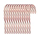 Candy Cane Peppermint Flavored 120 COUNT BULK | Red & White Stripes Individually Wrapped | (10 Boxes (12ct) 120 Total)