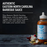 Lillie's Q - ENC Barbeque Sauce, Gourmet Spicy Vinegar BBQ Flavor (13.6 oz)