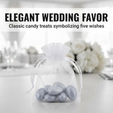 Jordan Almonds Candy - Silver Coated Almonds for Weddings, Candy Buffets & Party Favors, 1 lb Bag