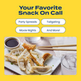 Feel Good Foods Chicken Dumplings 10oz Frozen Potstickers with Tamari Dipping Sauce, Gluten Free