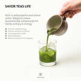 WEGLOW Matcha Power Organic Ceremonial Grade Matcha Powder -First Harvest Ceremonial Grade Matcha Green Tea Powder?KOSHER & SGS Certified(30g/1.06oz)