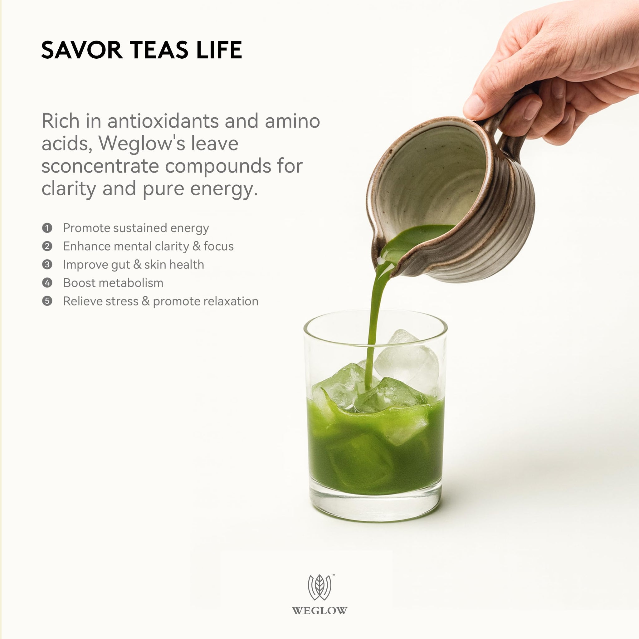 WEGLOW Matcha Power Organic Ceremonial Grade Matcha Powder -First Harvest Ceremonial Grade Matcha Green Tea Powder?KOSHER & SGS Certified(30g/1.06oz)