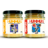 THEARG THE ARG | Pack Chickpeas Hummus Classic + Hummus with Red Pepper | for Chips Crackers Bread and More | Natural Healthy Snacks