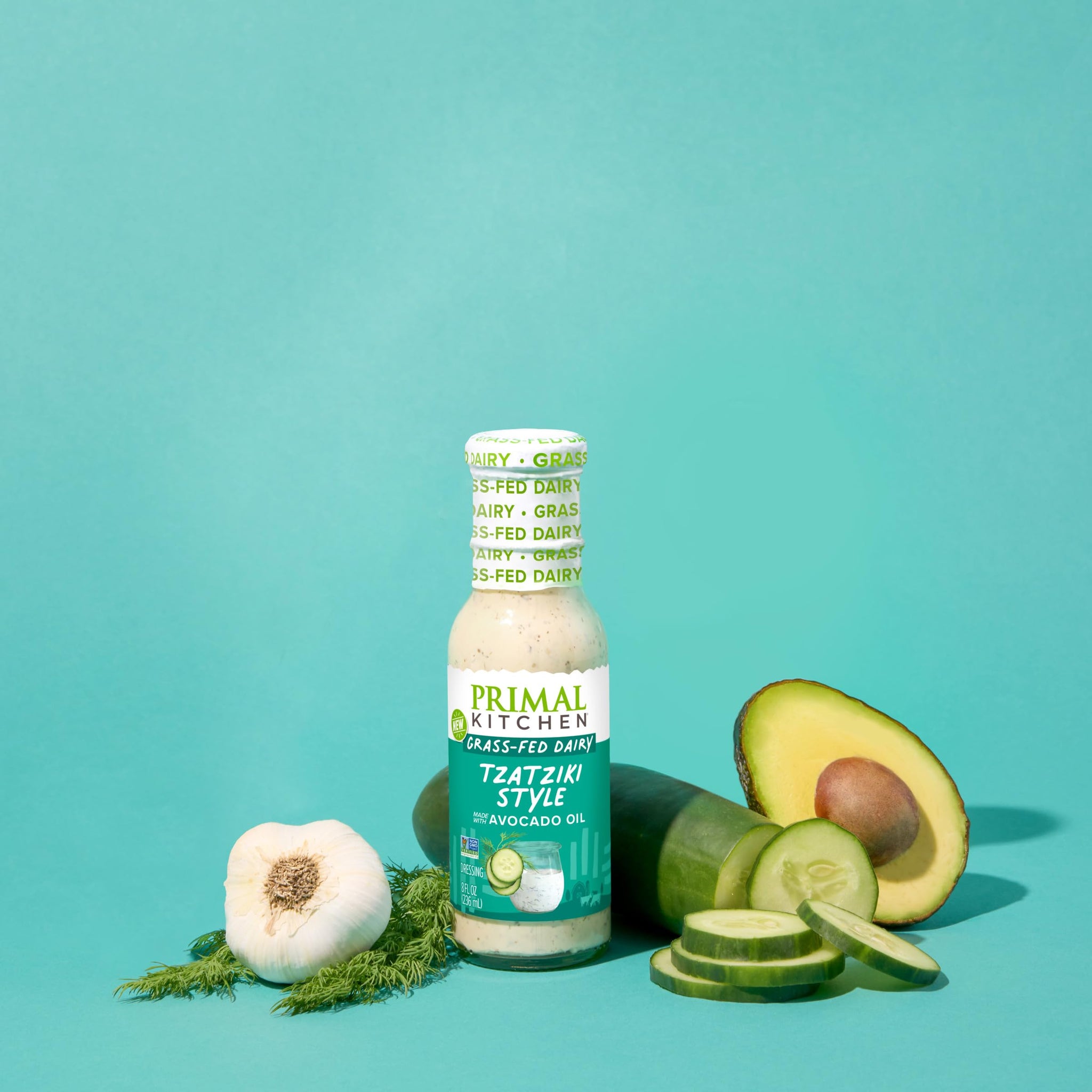 Primal Kitchen Tzatziki Dairy Dressing, 8 oz