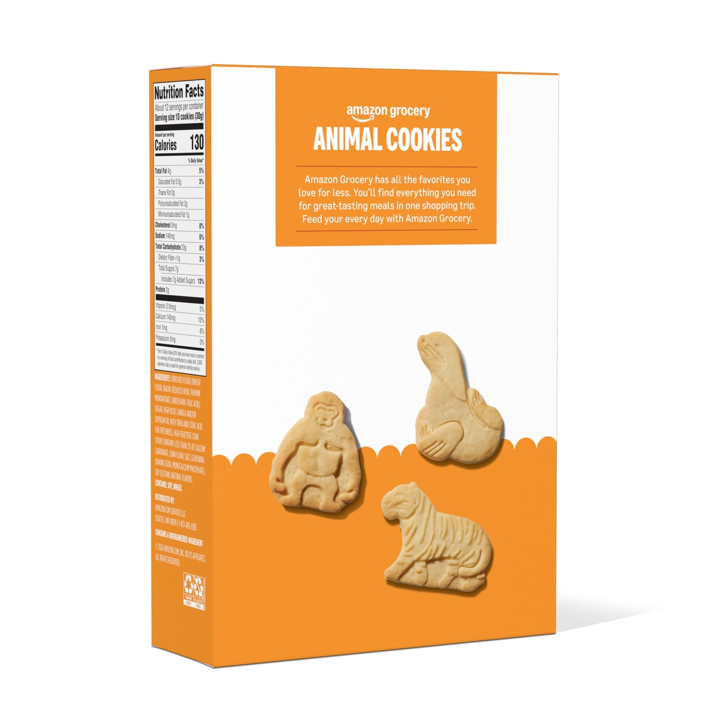 Amazon Grocery, Animal Cookies, 13 Oz