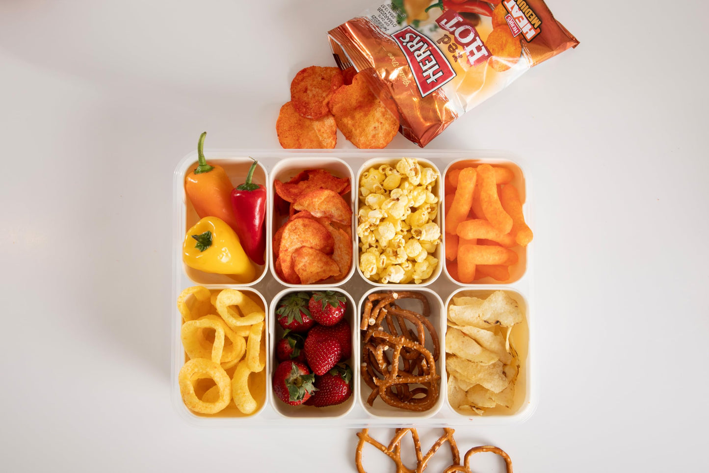 Herr's Red Hot Potato Chips, 1 Ounce (Pack of 36 Bags) - Crispy and Fiery Potato Chips - Perfect for Snack Lovers Who Like It Hot