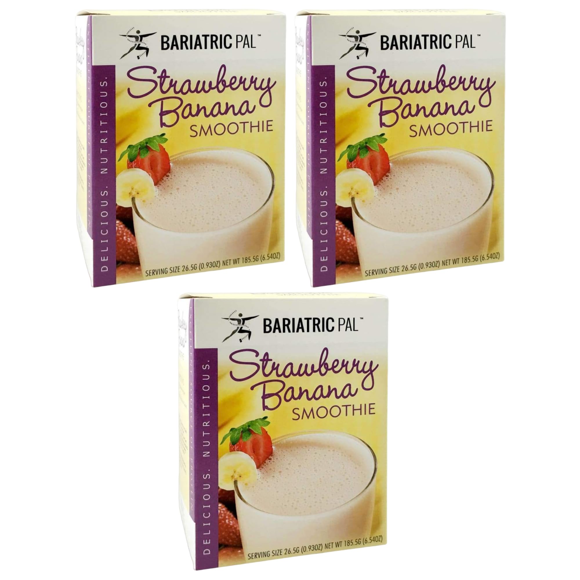 BariatricPal Protein Smoothie - Strawberry Banana (3-Pack)