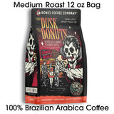 Bones Coffee Company From Dusk Till Donuts Jelly Donuts Flavored Coffee, Medium Roast Low Acid Arabica Beans Compatible with Auto drip and French