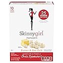 Orville Redenbacher’s Skinnygirl Microwave Popcorn, Butter & Sea Salt Popcorn, 4g Fiber Per Serving, 1.5 oz., 10-Count
