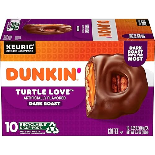 Dunkin' Turtle Love Flavored K Cups, 10 Count