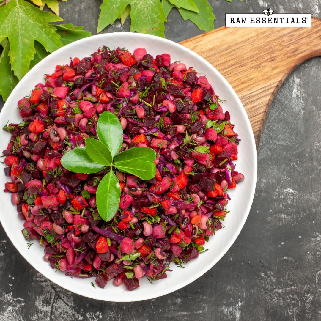 Raw Essentials Red Beet Powder - Great in Smoothies, Baked Goods, Dressings, and Marinades - Non-GMO, Gluten Free and Vegan - 10 oz