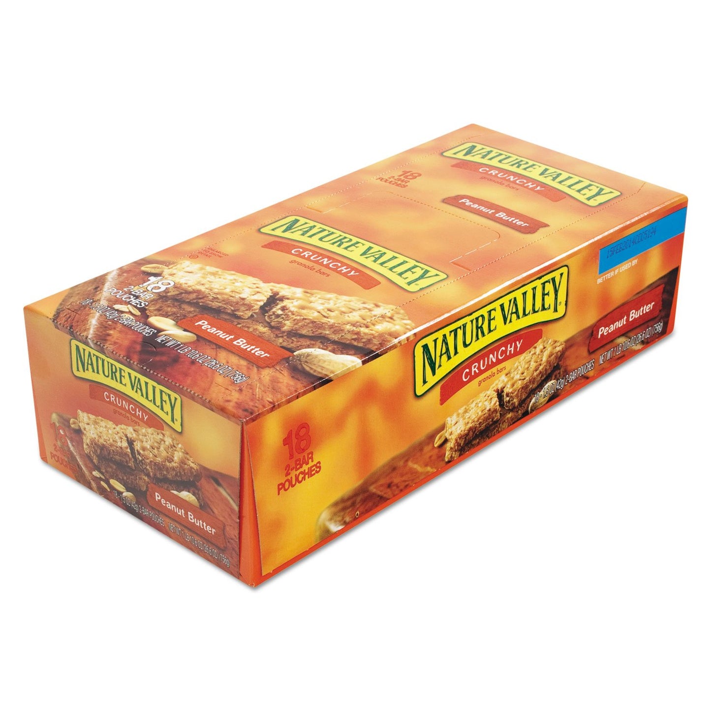 GeneralMills LR/D SNACK BAR NATURE VALLEY PEANUT BUTTER DOUBLE 6 CASE 26.6 OUNCE, 26.6-ounces