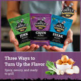 Dimply's Seasoning Variety Pack, Jamaican Jerk, Steak, and Cajun Blends, Dry Rub and Marinade for Chicken, Meat, Seafood, Vegetables, and Tofu