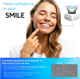 Liquid Core Smile Activated Charcoal Gum with MCT Oil, Hydroxyapatite, and Xylitol - Teeth Cleaning Gum, Icy Mint Sugar-Free (5 Pack)