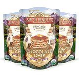 Birch Benders Organic Pancake and Waffle Mix, Non-GMO, Chocolate Chip, 16 Oz (Pack of 3)