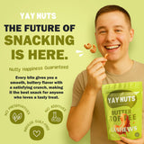 YAY NUTS Butter Toffee Cashews - All-Natural Sweet & Salty Snack, Crunchy Roasted Cashews Coated in Rich Caramelized Butter Toffee, Made in USA