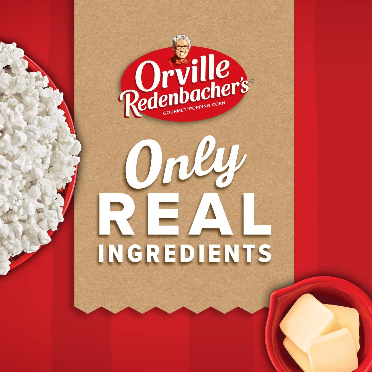 Orville Redenbacher's Microwave Popcorn, Old Fashioned Tender Flavor, 2g Fiber Per Serving, 3.28 oz., 3-Count