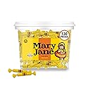 Atkinson's Mary Jane Molasses Peanut Butter Fun Size Candy 0.28oz 130ct Tub