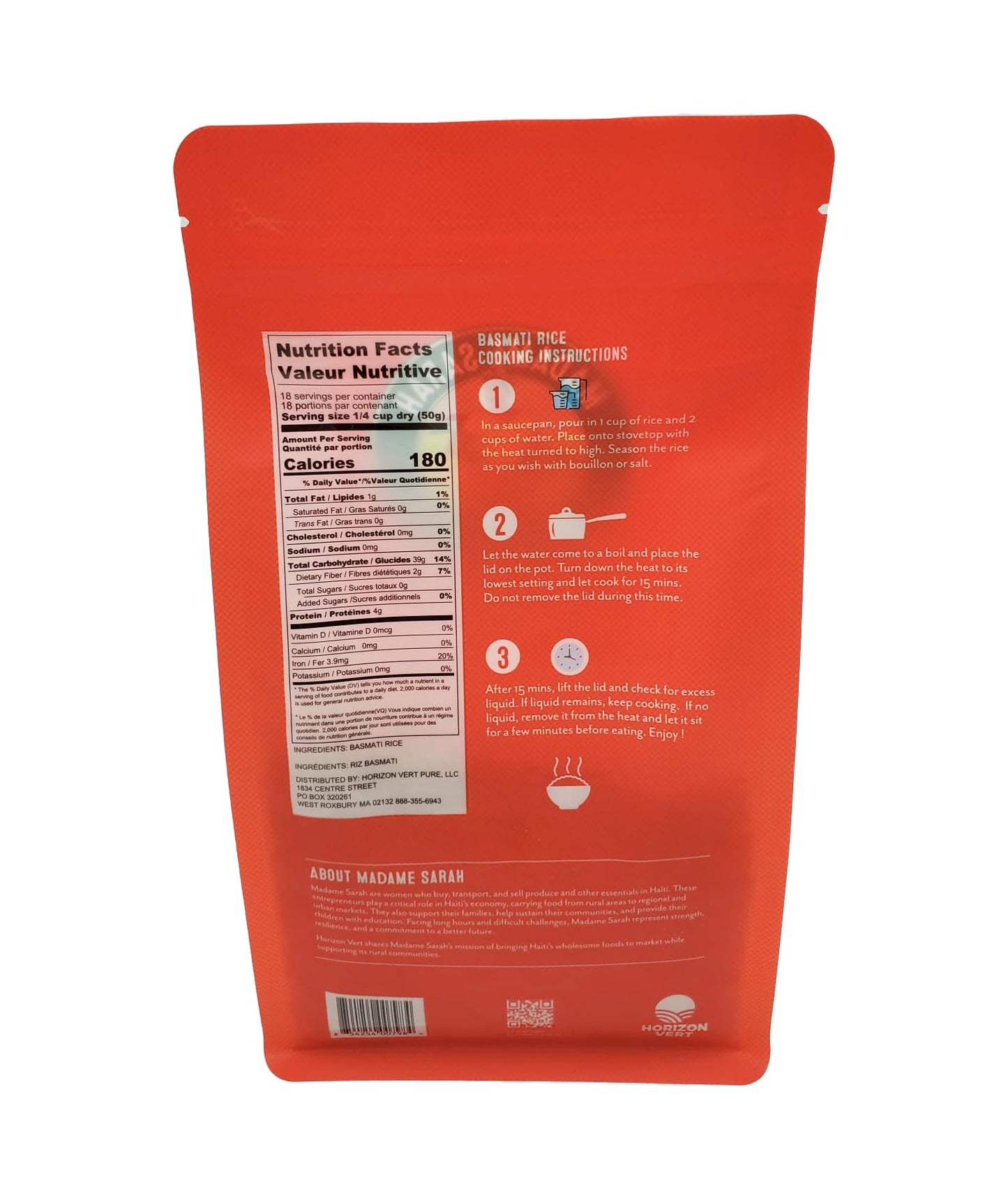 Madame Sarah Basmati Rice (2LB)