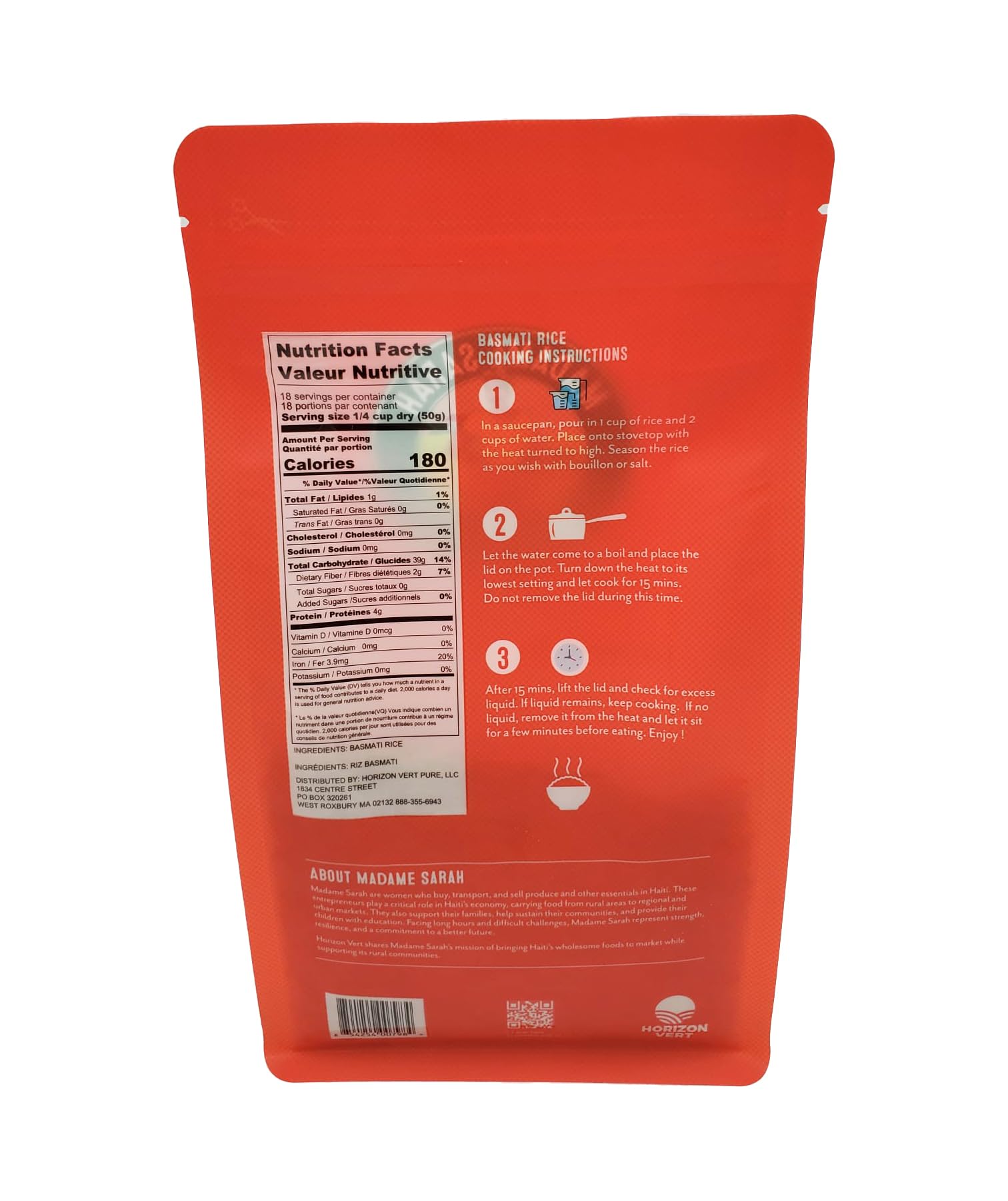 Madame Sarah Basmati Rice (2LB)