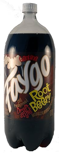 Faygo Root Beer Genuine Old Fashioned Draft Style Carbonated Soda 2 Liter Bottle