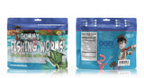Gummy Fishing Worms - Reel-In Flavorful Fun with GGB Candies! You'll Fall for this Candy Experience, Hook, Line, and Sinker! (Grape)