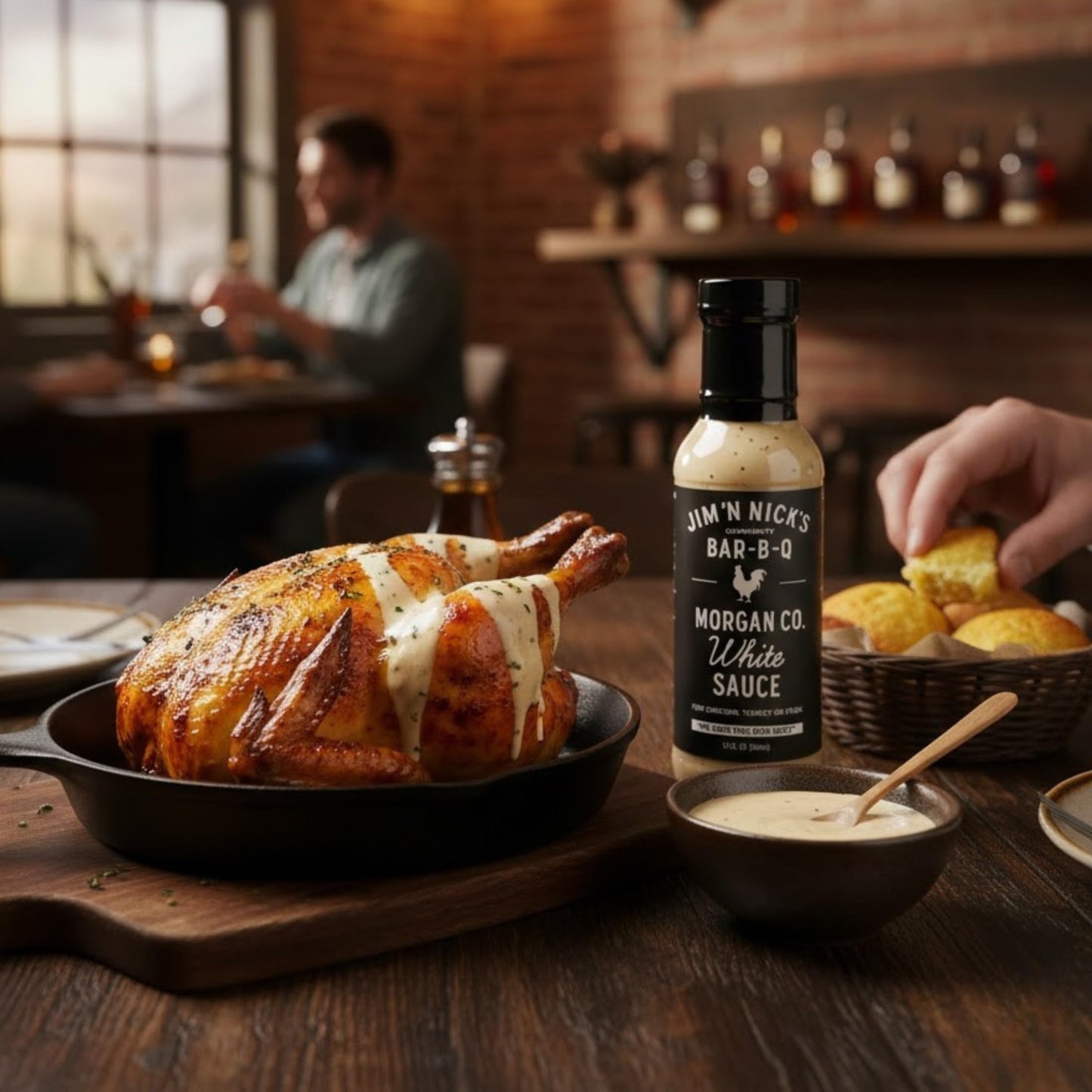 Jim N Nicks World Famous Southern Recipe Bar-B-Q, White Sauce, 12 oz, 1 Pack