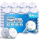 64 Count Toilet Wand Refills for Clorox Toilet Wand,5X Cleaning Power, Extra Thick, Fresh Fragrance,Compatible with Most Toilet Brushes