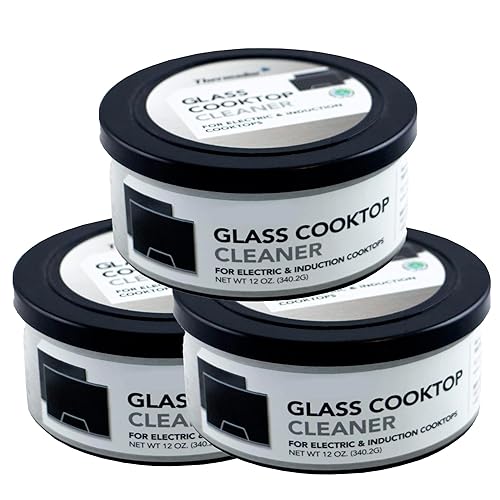 US-based supplier - OEM 12010031 Glass Cooktop Cleaner fits for Electric & Induction Bosch Thermador Cooktops - Cooktop Cleaning Cream - Removes