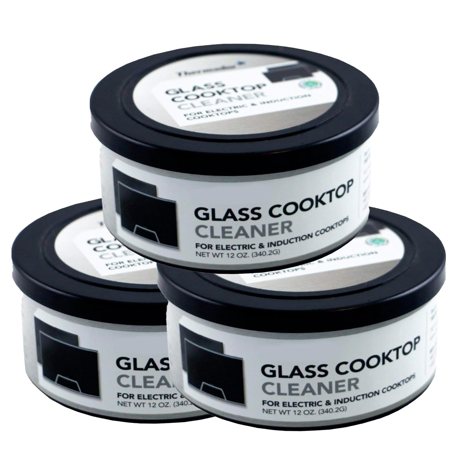 US-based supplier - OEM 12010031 Glass Cooktop Cleaner fits for Electric & Induction Bosch Thermador Cooktops - Cooktop Cleaning Cream - Removes