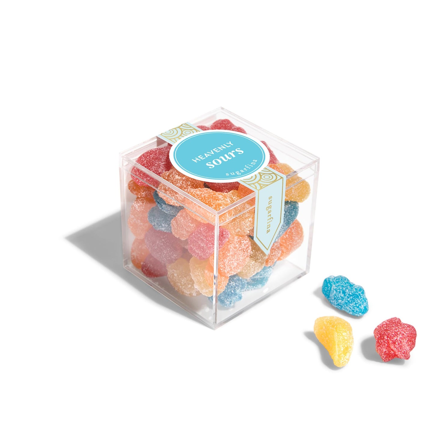 Sugarfina Heavenly Sours Perfect 10 Party Pack, Gummies, Small Candy Cubes, 3.2 oz, 10 Count