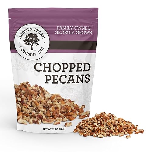 HUDSON PECAN COMPANY | Fresh Chopped Georgia Pecans | Local, All-Natural & Kosher, Heart-Healthy | Crunchy Nuts Perfect for Baking, Cooking, Salads