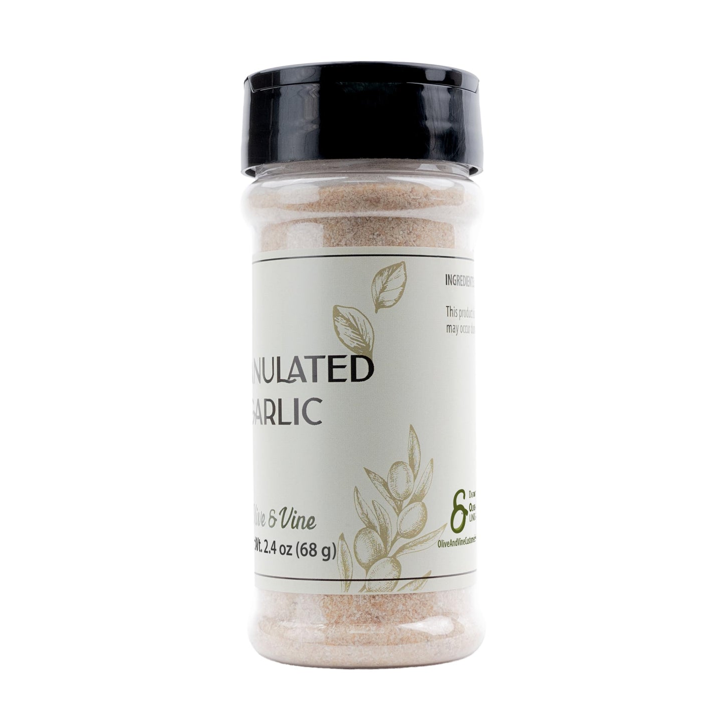 Olive & Vine Granulated Garlic, Savory & Aromatic, Seasoning for Pasta, Roasted Vegetables, Grilled Meats, Rich Tradition, Authentic Taste, For Global