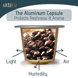Artuzzi 120ct Compatible Nespresso Pods for Nespresso Originalline I Ristretto Firenze Coffee Capsules I Aluminum & Recyclable Coffee I Italian Dark