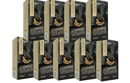 9 Boxes eGano Premium Ganoderma Cafe Latte Instant Coffee With Ganoderma Lucidum Extract (21g x 20 Sachets/Box)