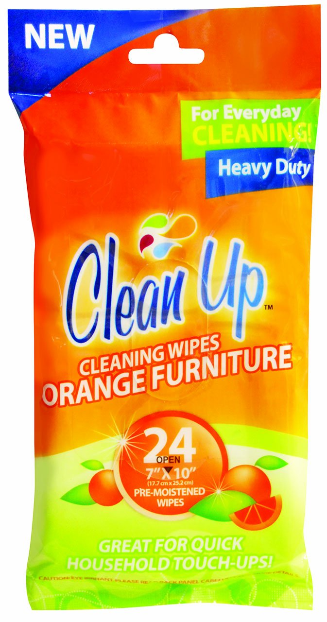 Clean Up Orange Wipes, 24 Count