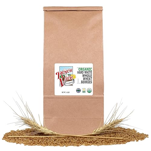 Organic Hard White Wheat Berries - 10lbs