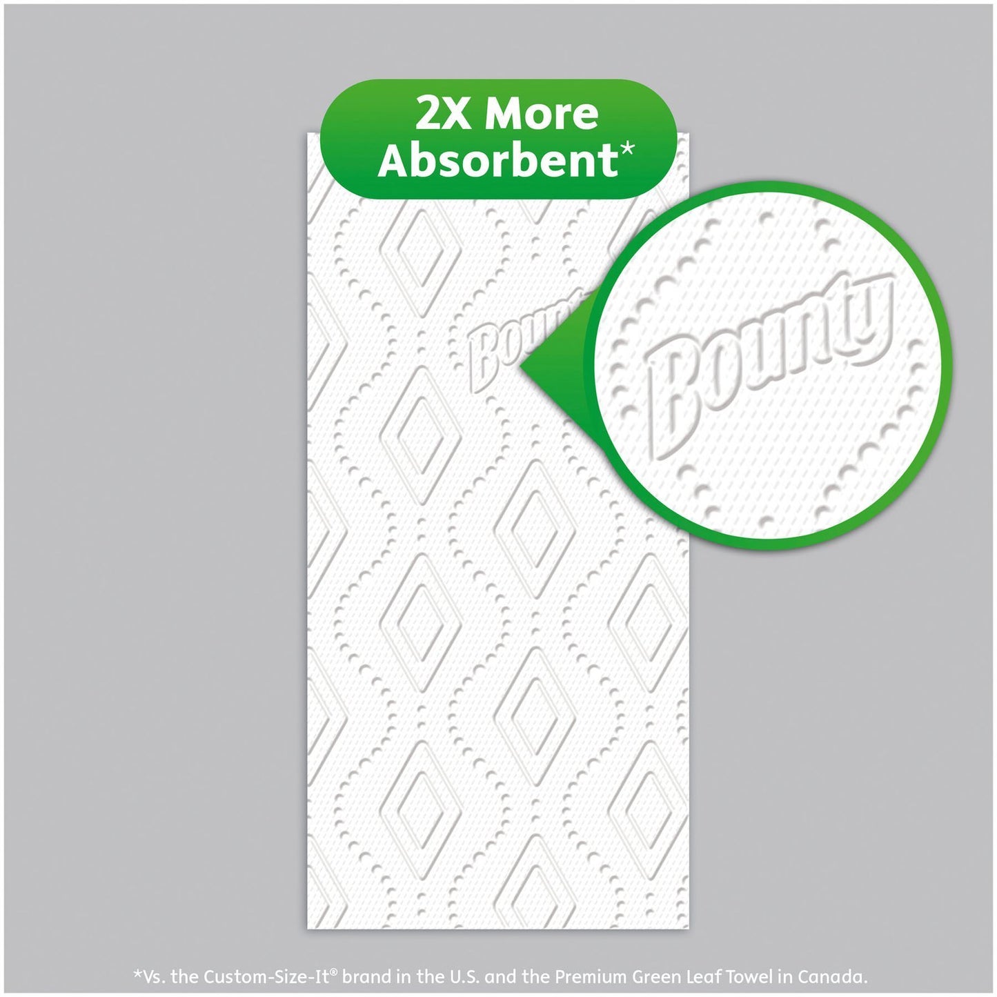 Bounty Select-A-Size Paper Towels, White, Huge Roll, 2 Count
